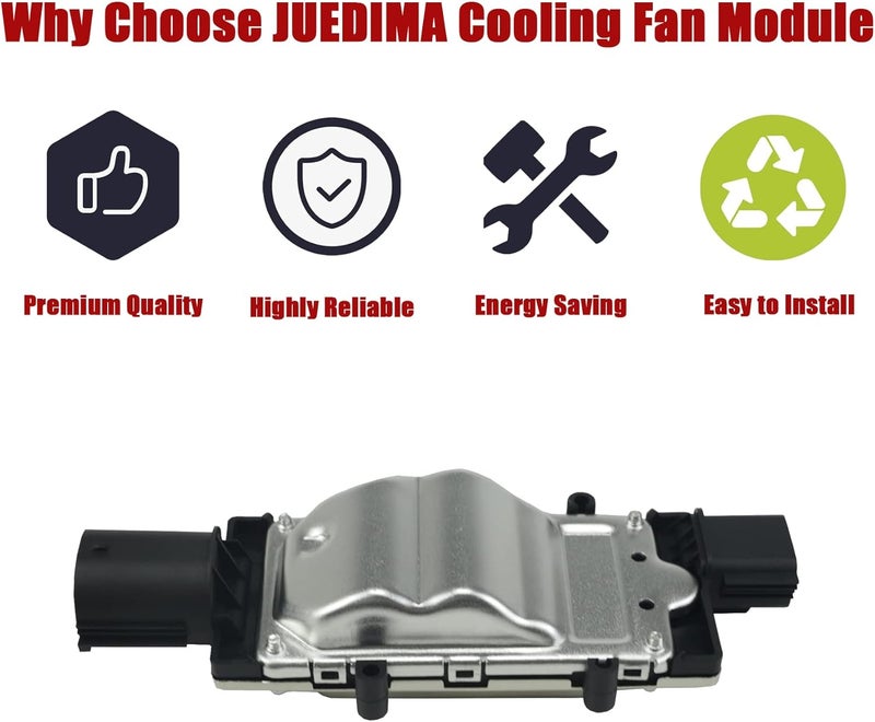 JUEDIMA Store Engine Cooling Fan Control Module Compatible With Ford Focus 2013-2018, Fan Control Unit Replaces 1137328567, 1137328464 - Image 3